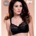 Reggiseno Love&bra Zenzero senza ferretto con spalline leggermente imbottite Bianco-Nero